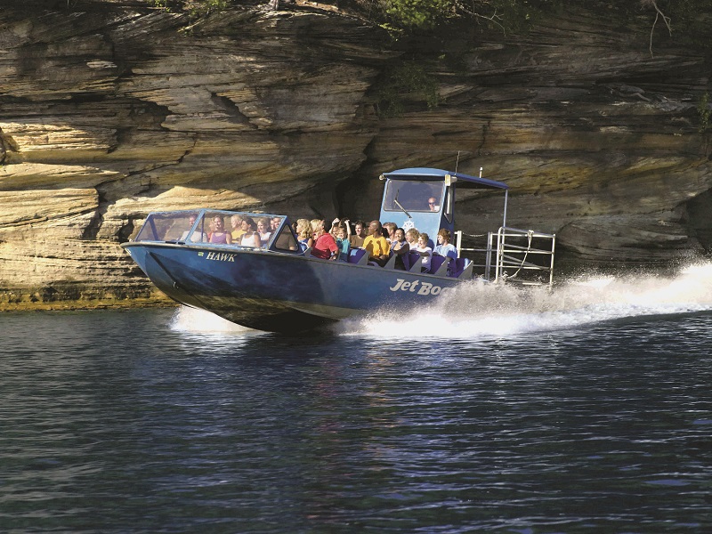 Jet Boat Adventures provide a thrilling excursion.