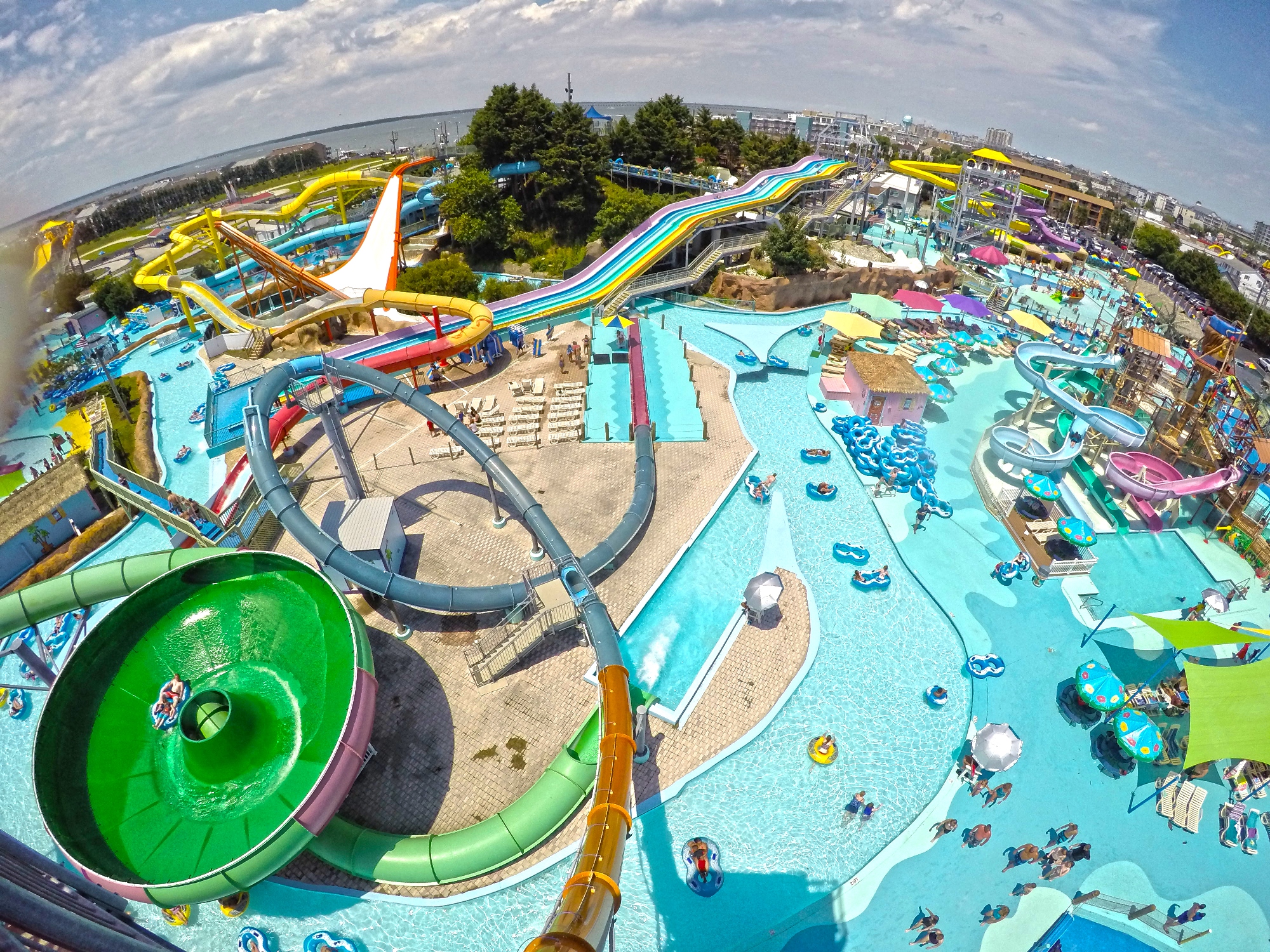 Aerial View of Jolly Roger Park Ocean City, MD