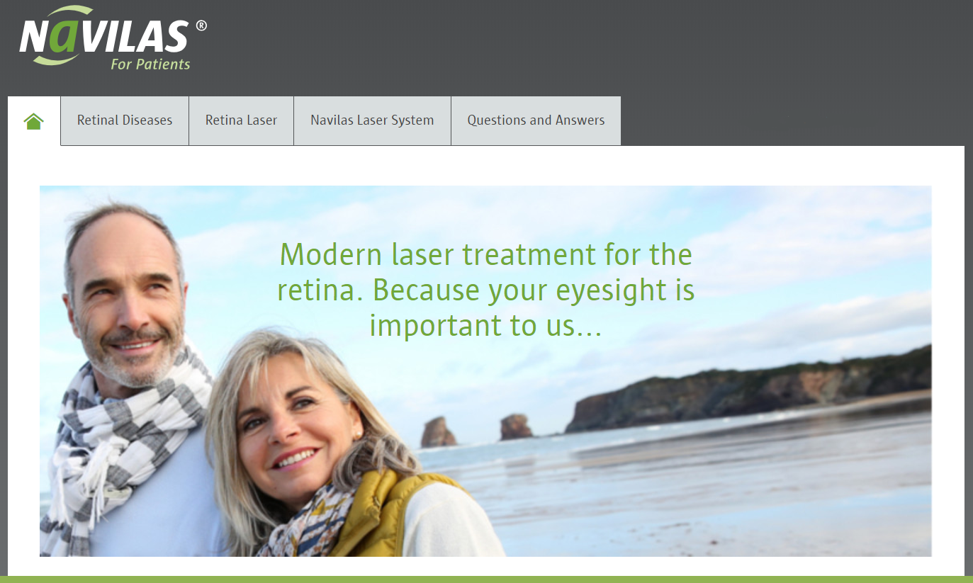 www.navilas.com - New patient resource on modern navigated retinal laser therapy