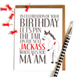 Funny Birthday Card Peopleisms Pin the Tail