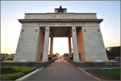 Black Star Gate at Independence Square in Accra, Ghana's Capital