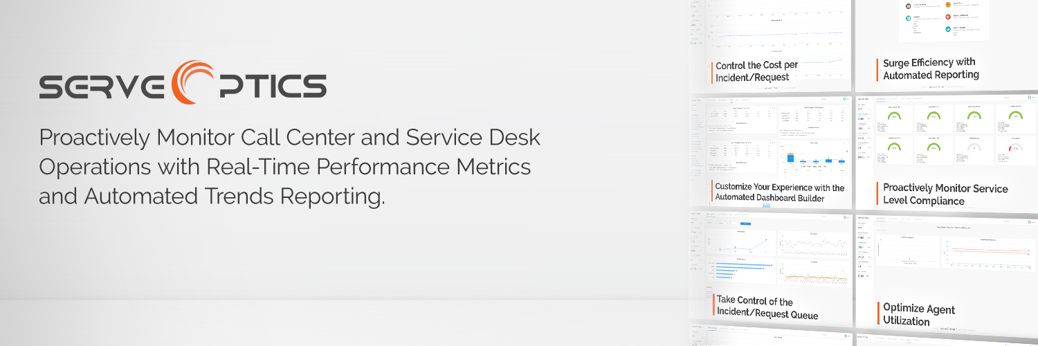 ServeOptics: A service support performance metrics monitoring dashboard