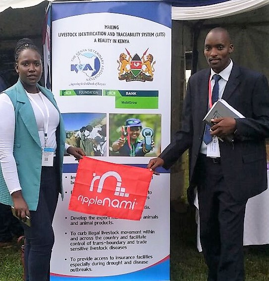 RippleNami's East African Development Director, Joyce Jerotich Yegon and Kenya Veterinary Association Chairman Dr. Samuel Kahariri.