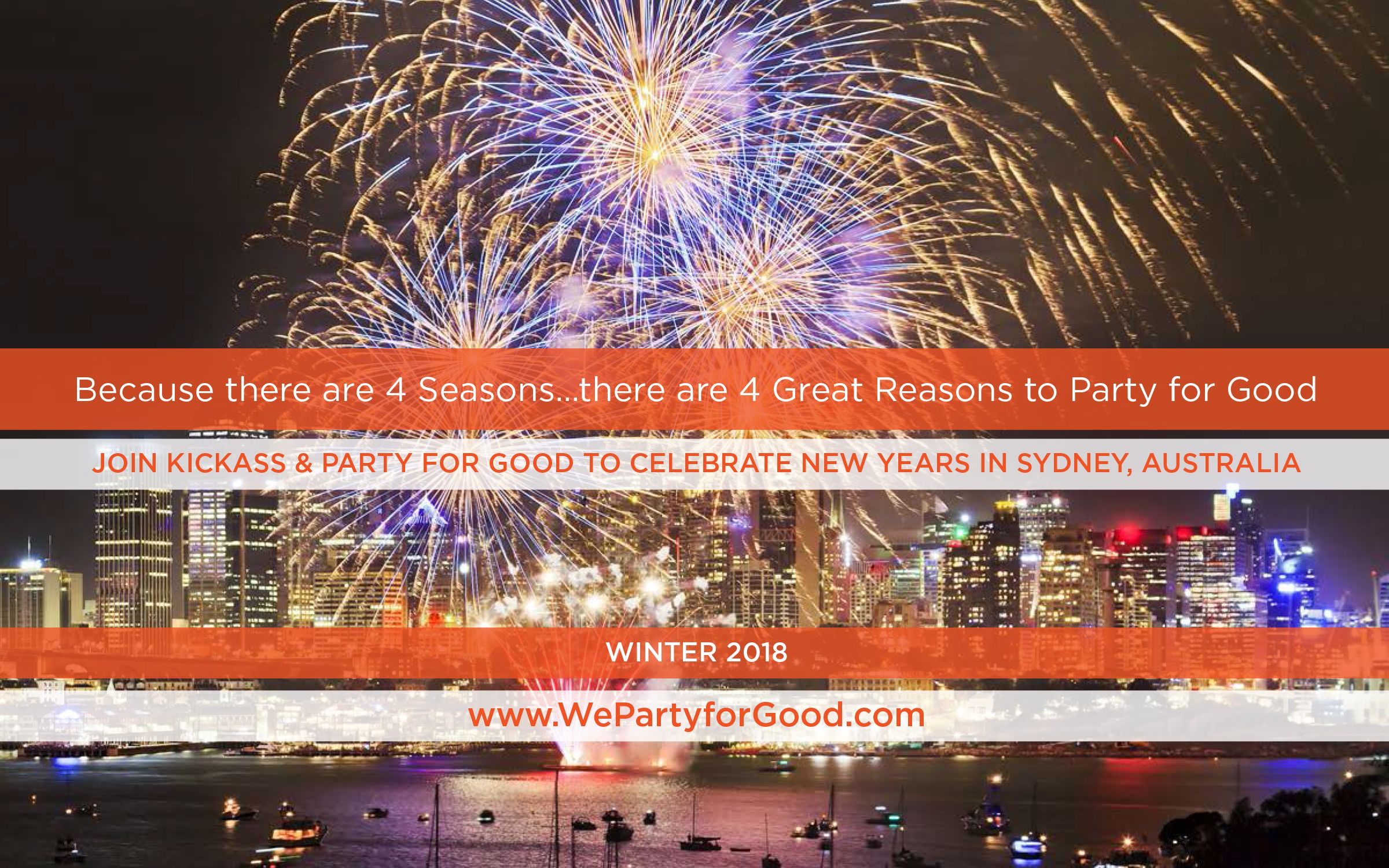 Because There are 4 Seasons There are 4 Reasons to Party for Good Join the Club