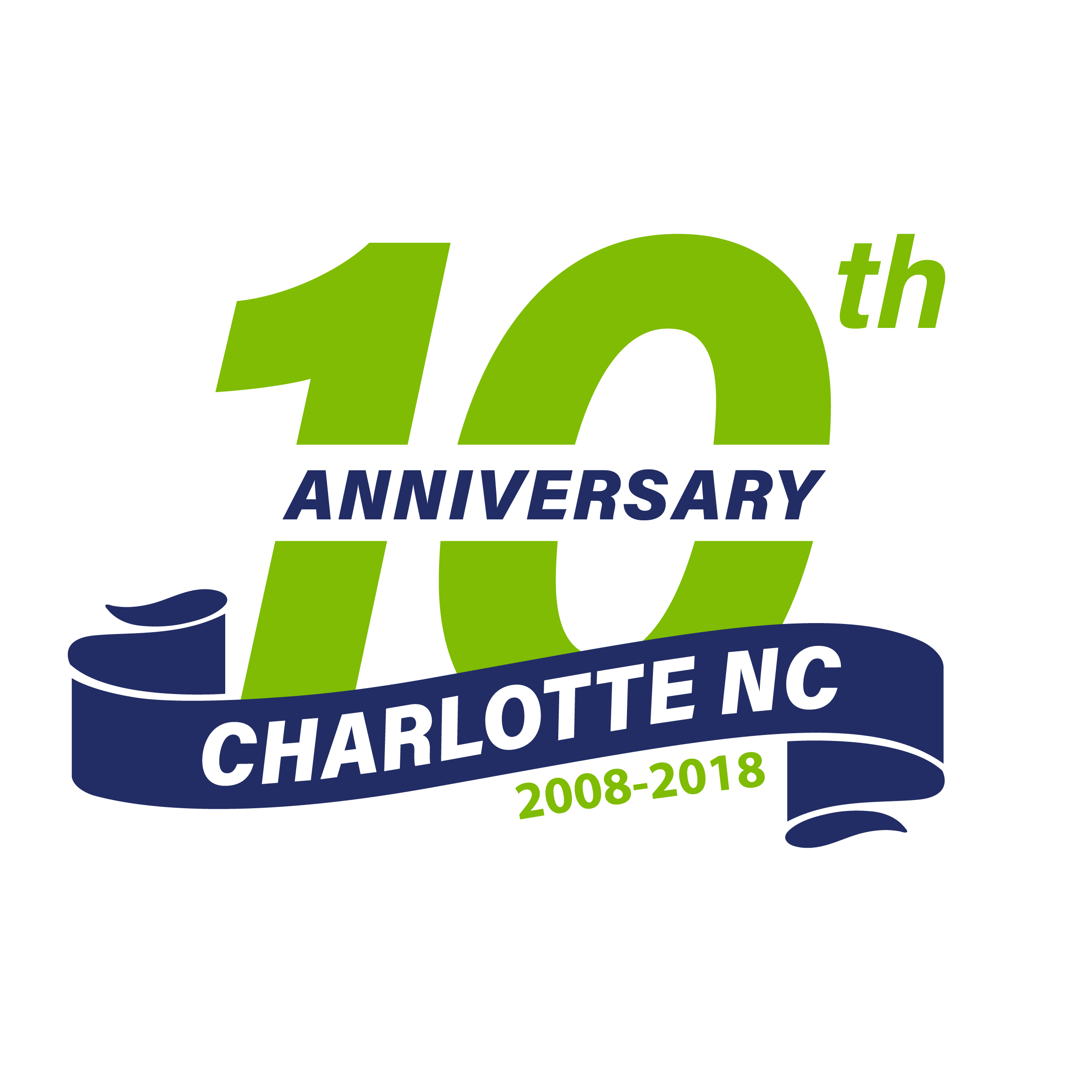 10 year anniversary logo - charlotte