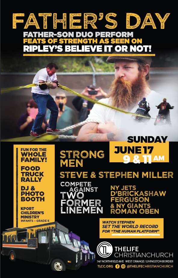 World Record Setting Father's Day Event Featuring Strongmen As Seen On "Ripley's Believe It or Not!"