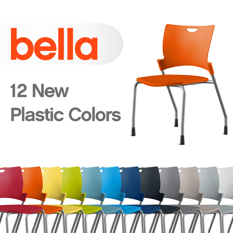 9to5 Seating Bella Launches 12 New Plastic Colors