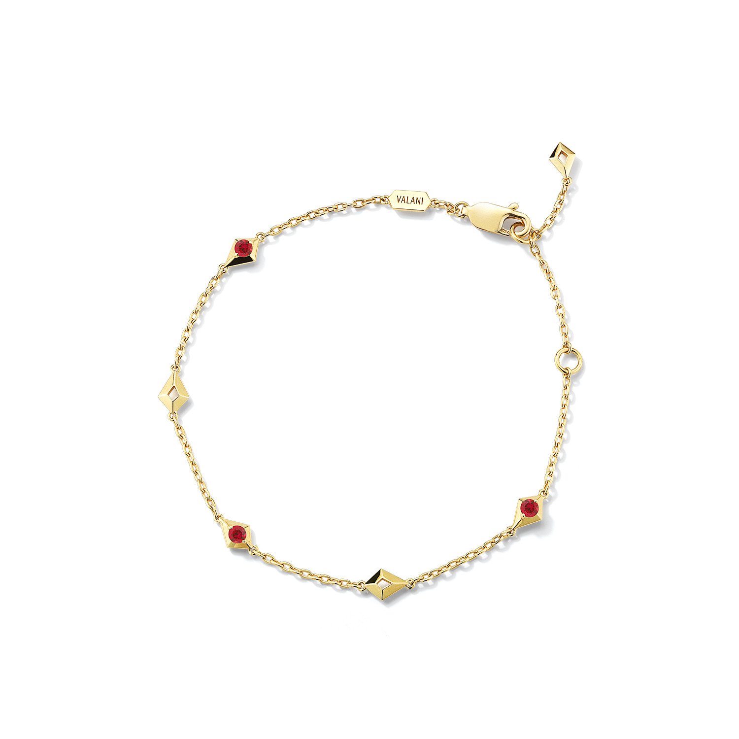 Vohk Ruby Bracelet by Valani Atelier. 18K Yellow Gold and Rubies