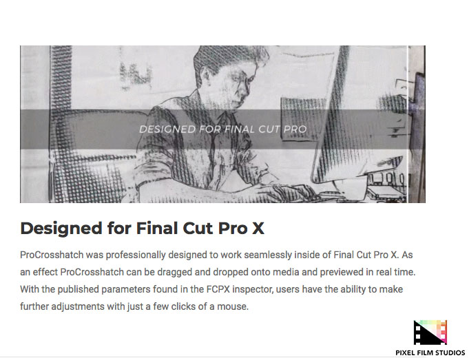 Pixel Film Studios - ProCrosshatch - FCPX Plugins