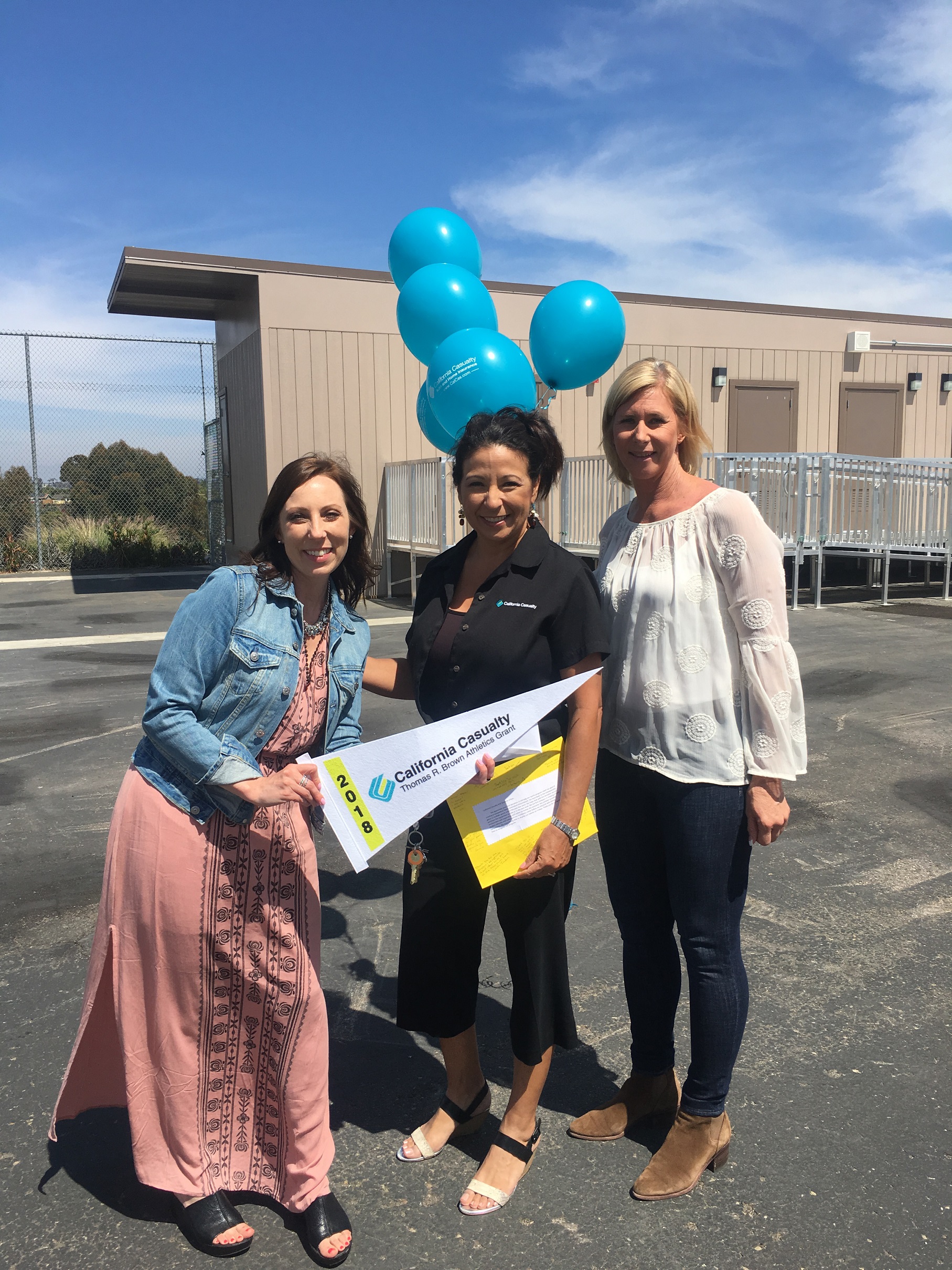 California Casualty's Suzanne Urban Presenting a Thomas R. Brown Athletics Grant