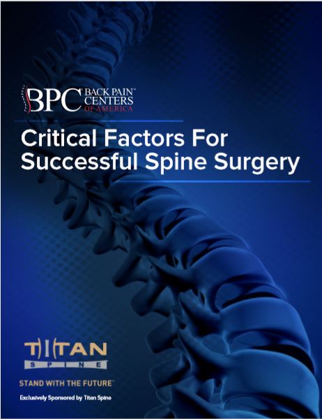 Critical Factors for Successful Spine Surgery