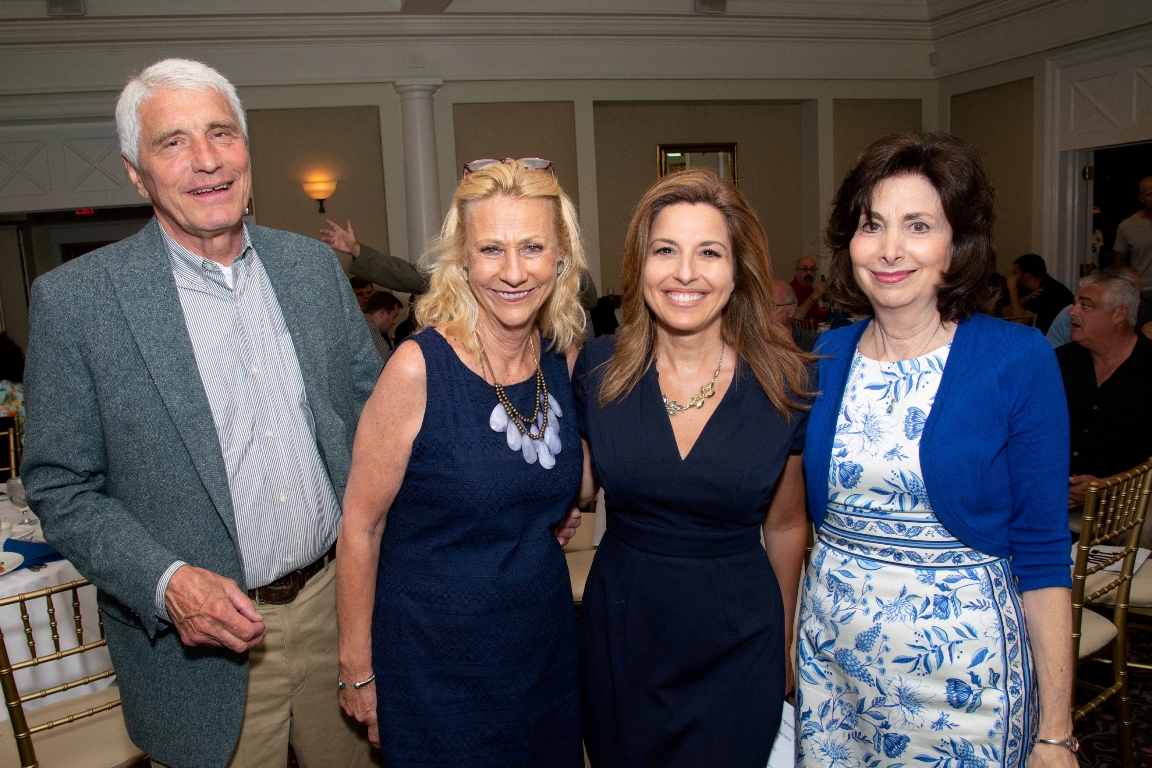 L-R: Gene Porcaro, event co-chair; Fran Porcaro, assistant executive director of The Children's School for Early Development; Mary Calvi, CBS2 News anchor; Phillis Rizzi, event committee.