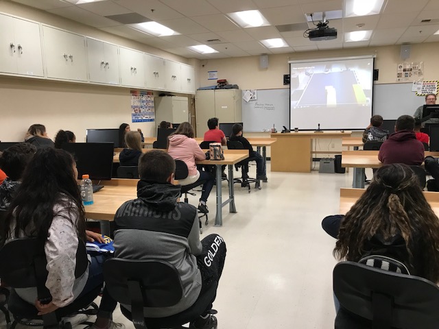 Lichen 7th graders visit Sierra College and discover that ski lifts, ATM’s, trains, elevators, water filtration systems, manufacturing operations, and robots are maintained by Mechatronics graduates.
