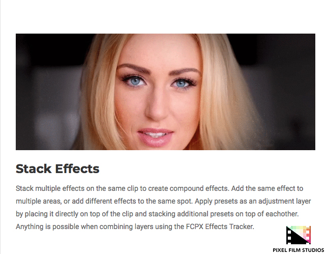 Pixel Film Studios - FCPX Effects Tracker - FCPX Plugins