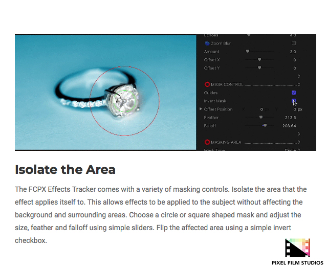 Pixel Film Studios - FCPX Effects Tracker - FCPX Plugins