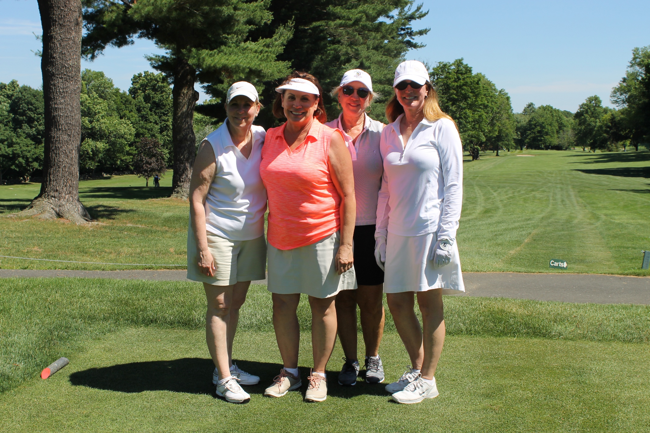 The Michele Fraser Geller foursome at Hospice of Westchester’s 16th Annual Golf Invitational at Westchester Hills Golf Club in White Plains on Tuesday, June 19.