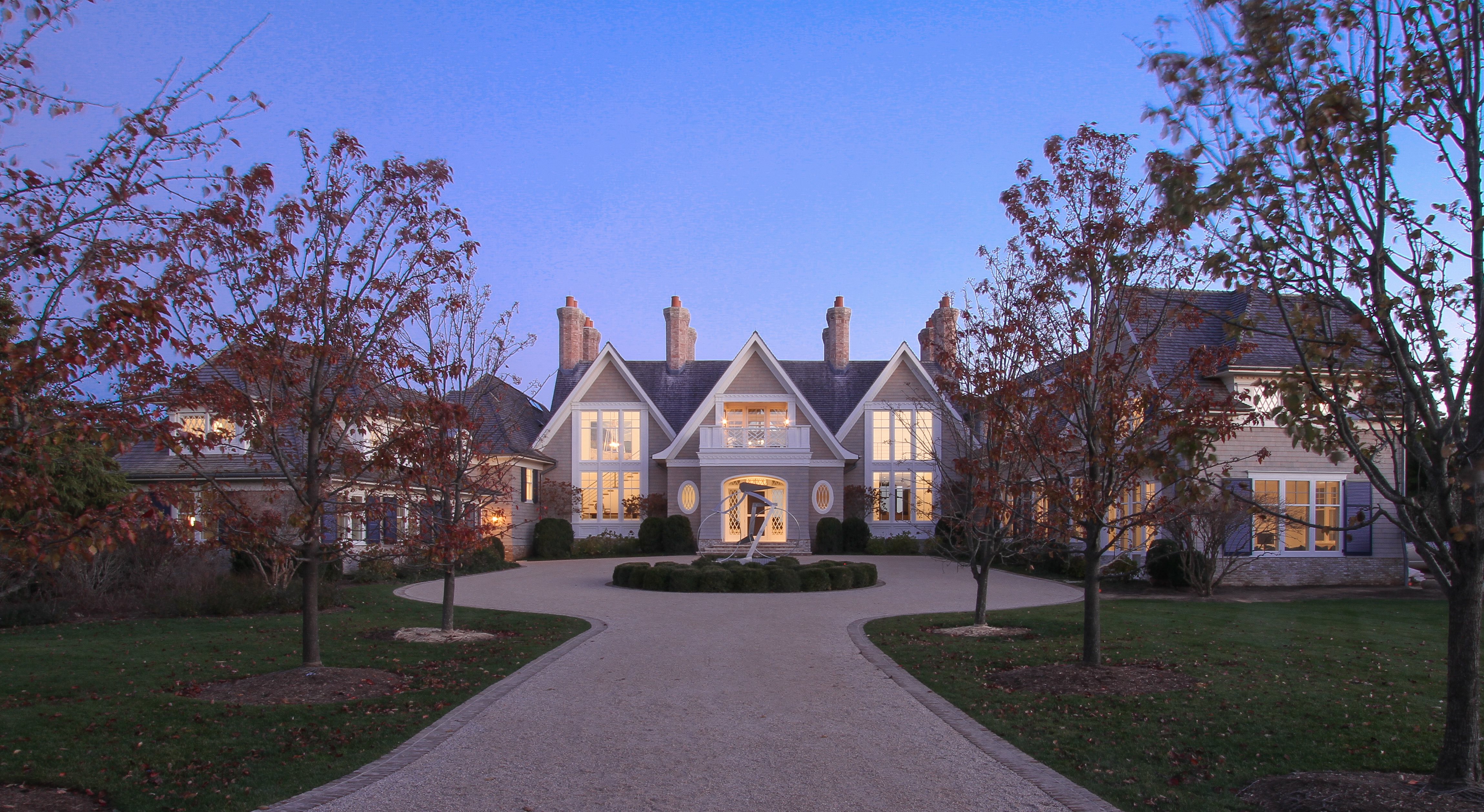 Traditional meets modern in the Hamptons designed by Andrew Pollock Architect constructed by Ben Krupinski Builder in East Hampton, NY Photo: Jeff Heatley
