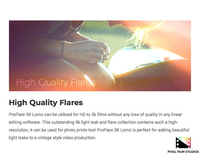 Pixel Film Studios - ProFlare 5K Lomo - FCPX Plugins