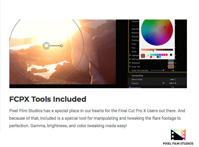 Pixel Film Studios - ProFlare 5K Lomo - FCPX Plugins