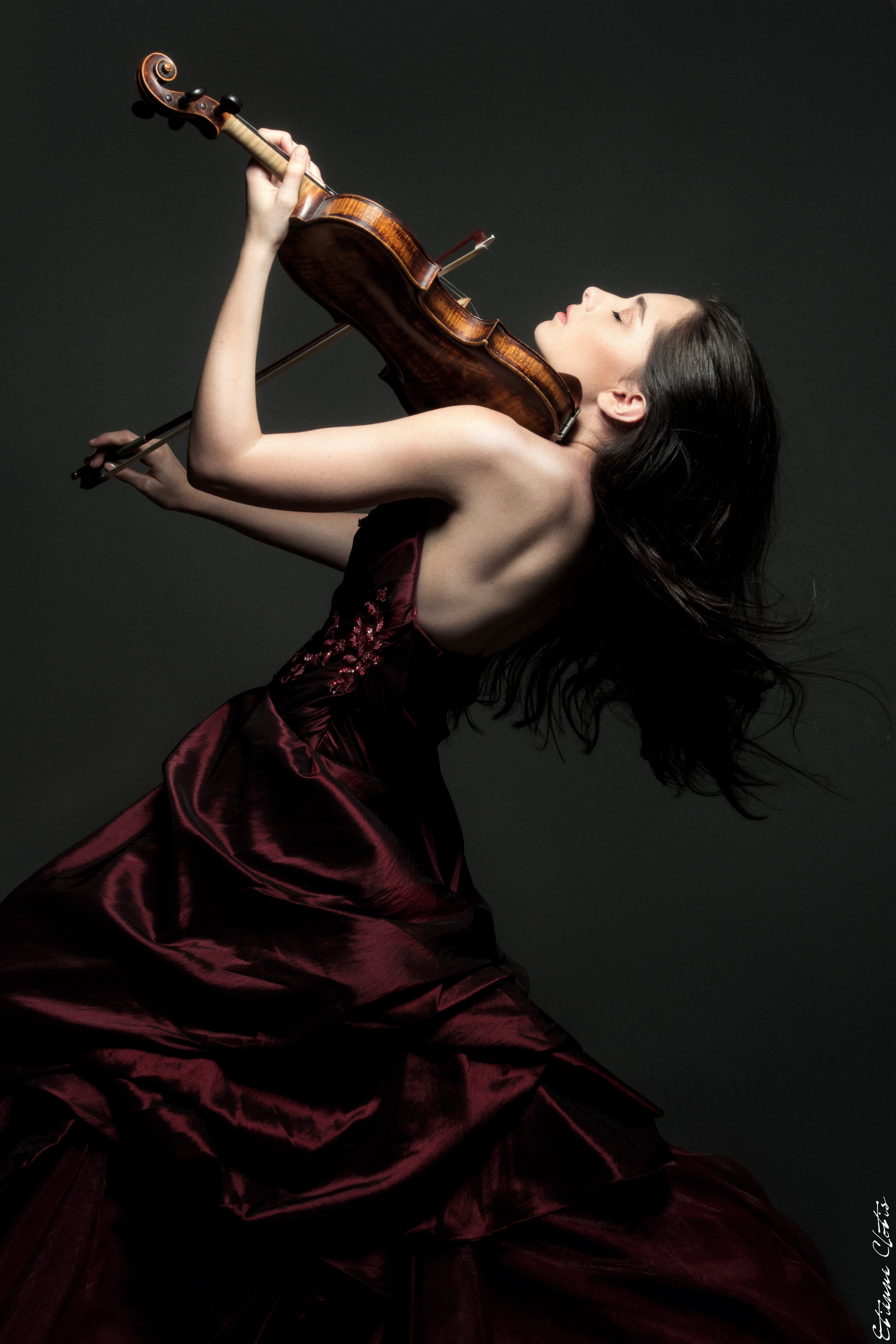 Concert Violinist Esther Abrami in "The Promise"