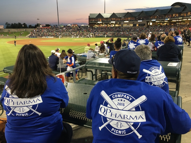 Corporations often host employee outings at TD Bank Ballpark, home of the Somerset Patriots.