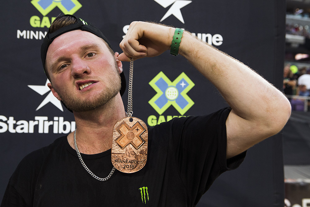 Monster Energy's Brian Fox Takes Bronze in BMX Dirt at X Games Minneapolis 2018