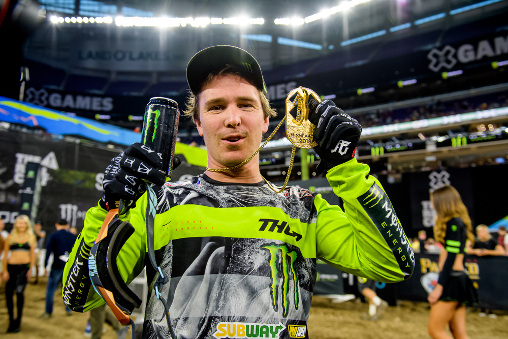 Monster Energy's Jackson Strong Takes Gold in Moto X Best Trick at X Games Minneapolis 2018