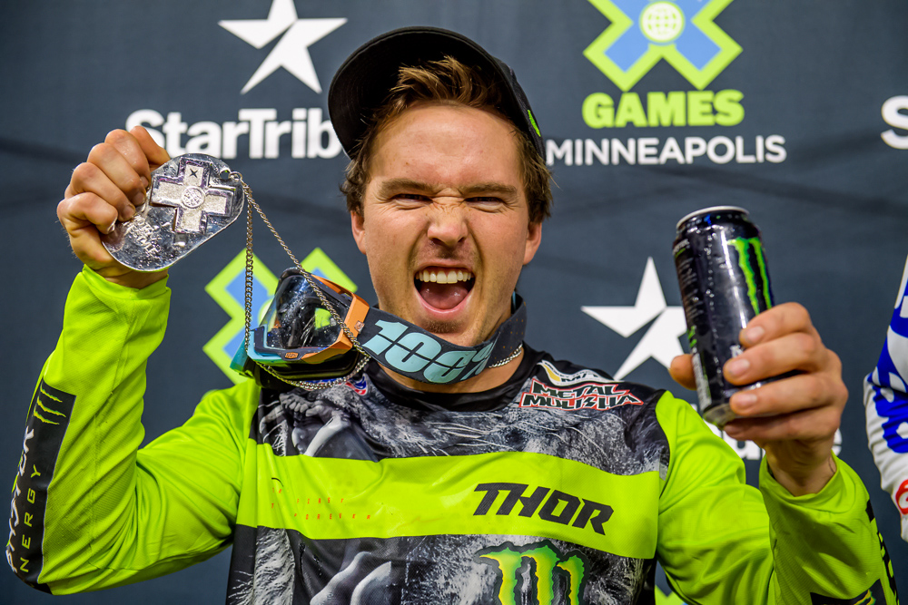 Monster Energy's Jackson Strong Takes Silver in Moto X Freestyle at X Games Minneapolis 2018