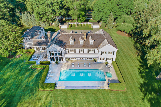 Aerial view of 578 Riversville Road.