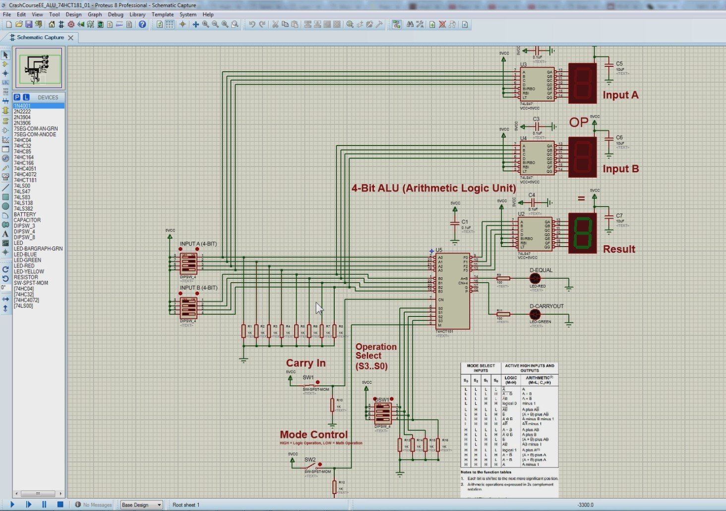 Crash Course Electronics and PCB Design - Sample Simulation Experiment with Proteus