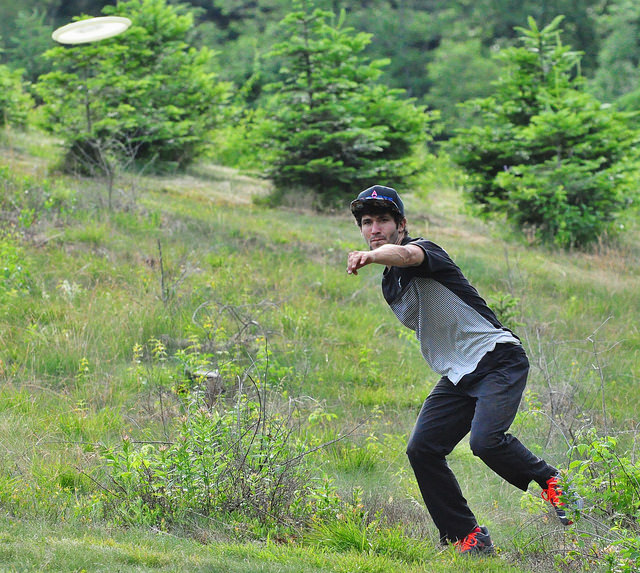 The objective in disc golf, just as in traditional golf, is to play in as few throws of the disc as possible.