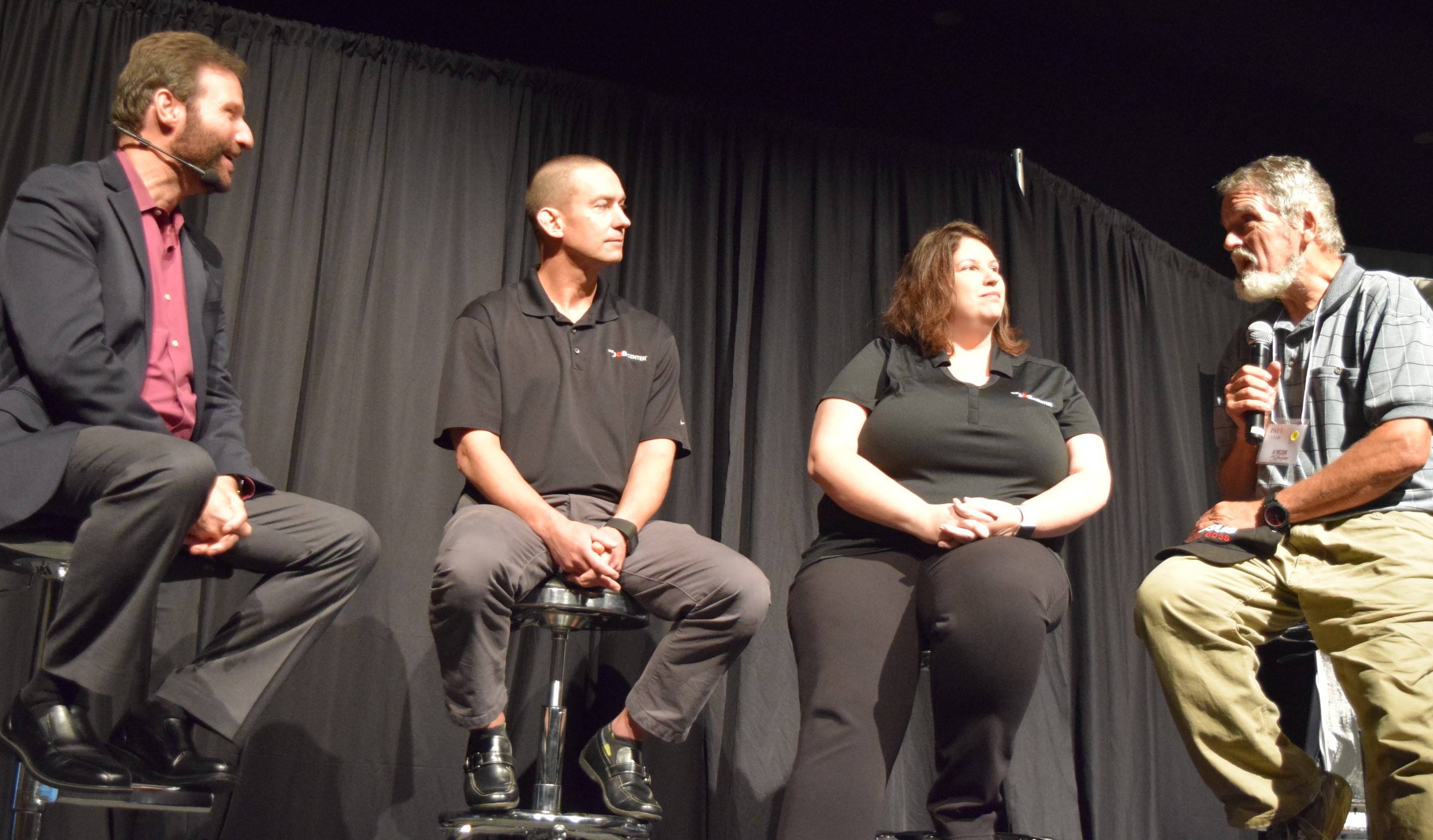 A panel from The Lord’s Gym and The Job Center in Covington, Kentucky explains how collaboration between nonprofits can serve people completely. (Oak Tree Communications Photo)