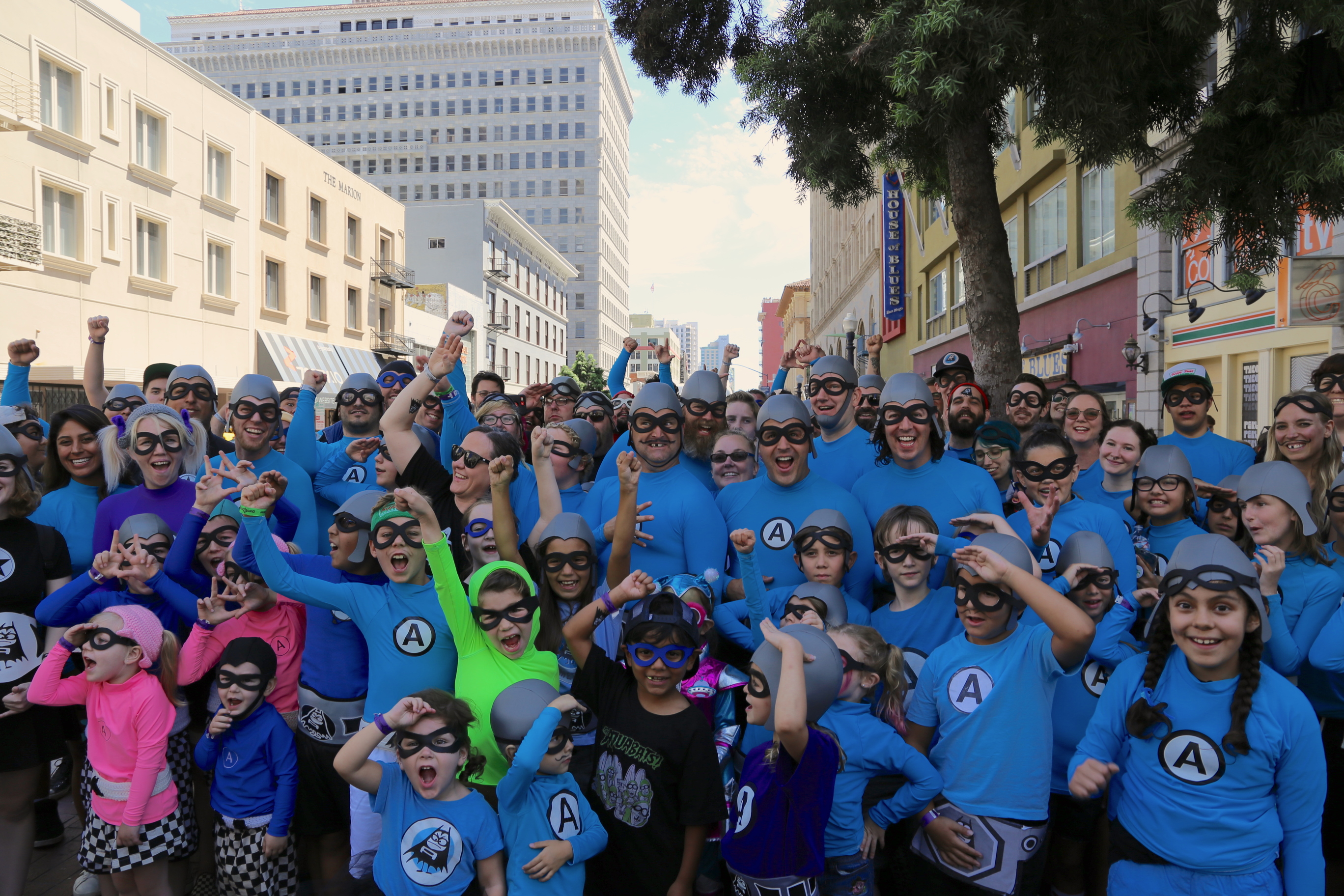 The Aquabats at San Diego's Comic-Con with fans