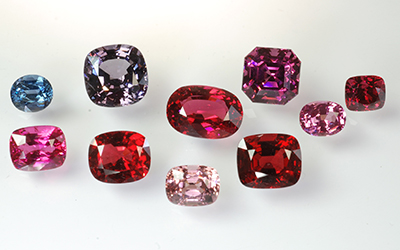 Group of Spinels. Sourced by Jeffrey Bilgore