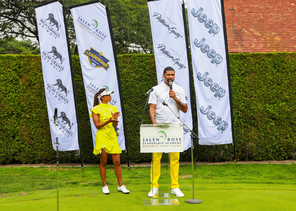 The Opening Ceremonies at Detroit Golf Club hosted by Seema Sadekar and Jalen Rose, presented by Tom Gores and Platinum Equity