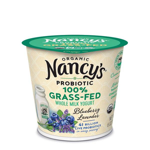 Nancy’s Organic 100% Grass-Fed Blueberry Lavender 6 oz Yogurt