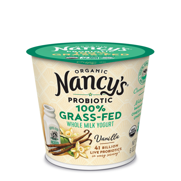 Nancy’s Organic 100% Grass-Fed Vanilla 6 oz Yogurt