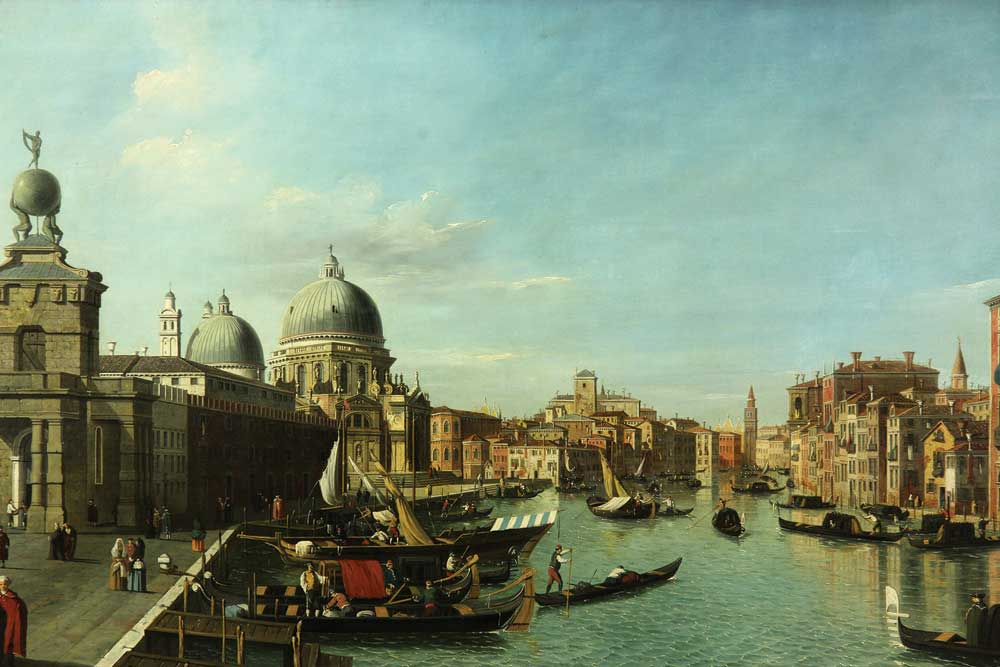 Grand Canal Venice with Saint Mark's Square, oil on canvas, by the artist William James