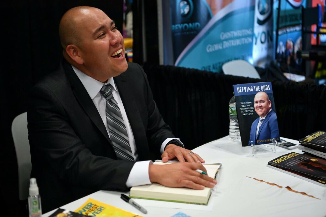Author James Merrifield at Beyond Publishing Book Signing in New York City Book Expo - Book Con