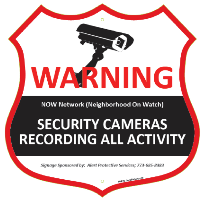 Security Camera Warning Badge