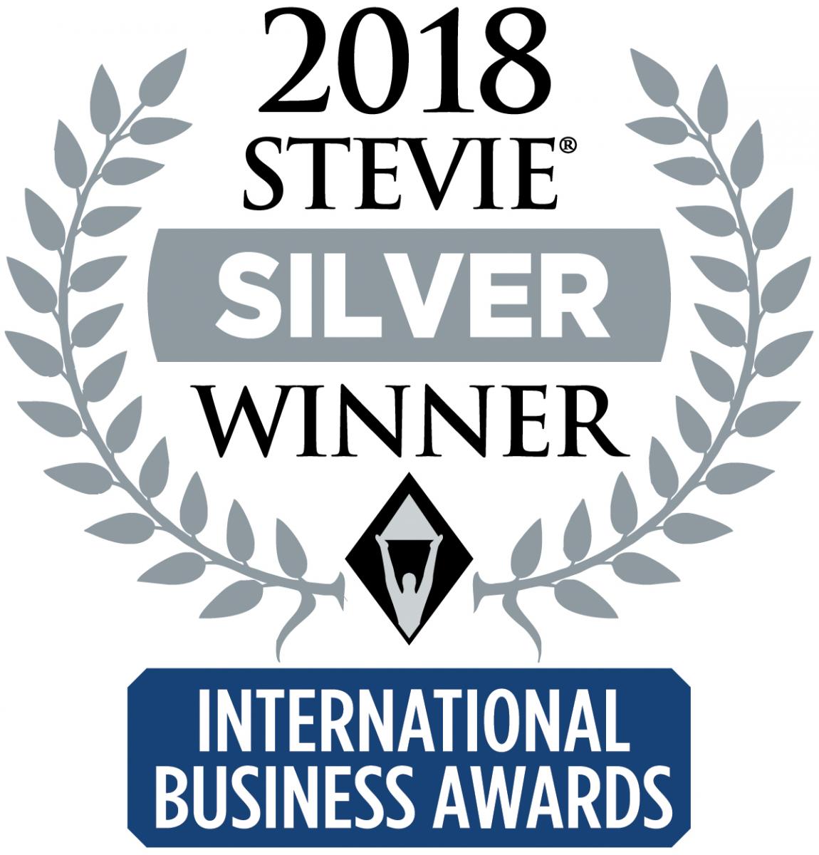2018 Stevie International Business Awards - Silver Winner