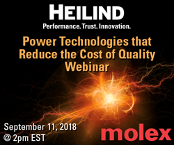 Heilind Molex Webinar focusing on power distribution technologies