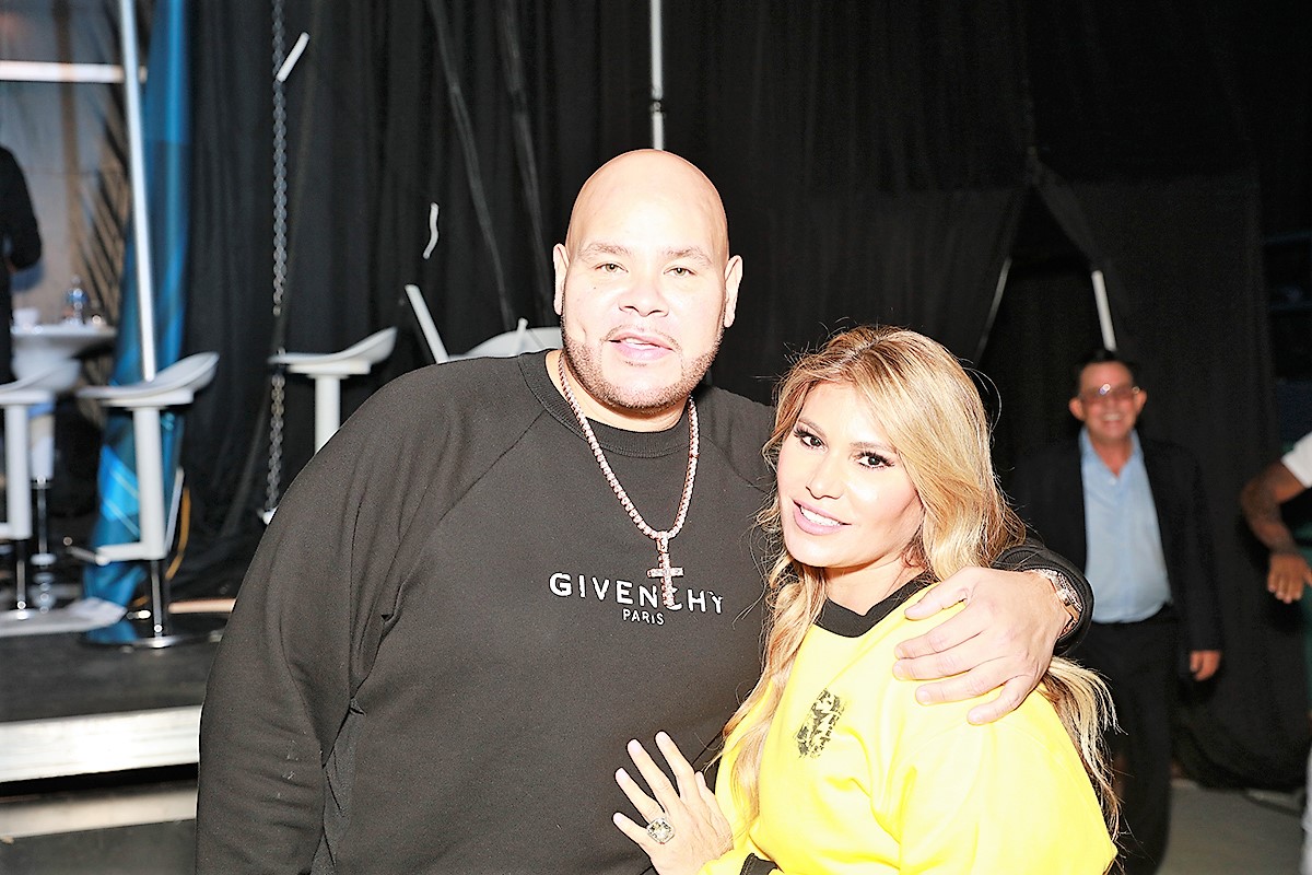 Fat Joe and Loren Ridinger backstage during MAIC2018.