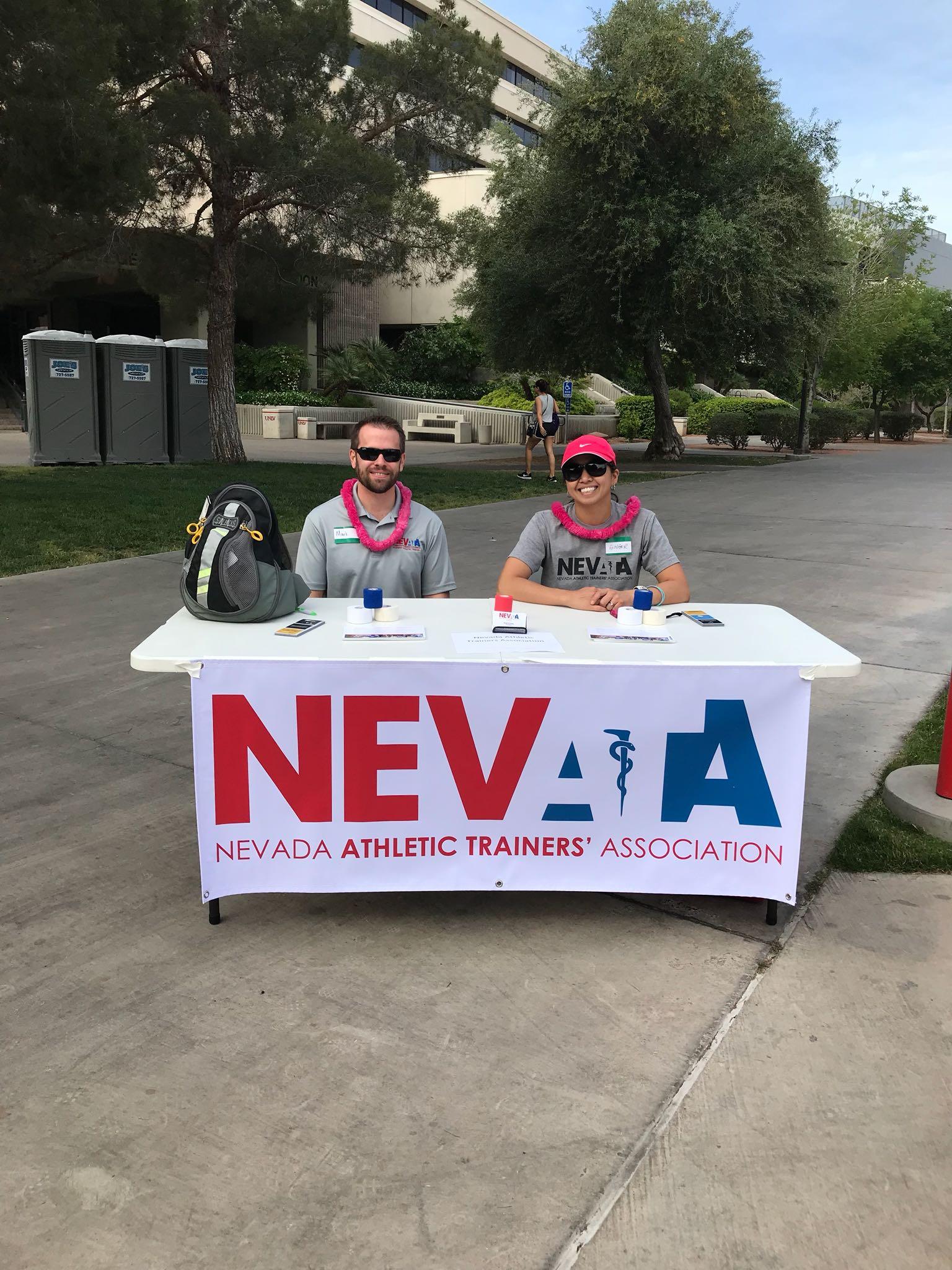Nevada Athletic Trainers' Association volunteers at Girls on the Run event.