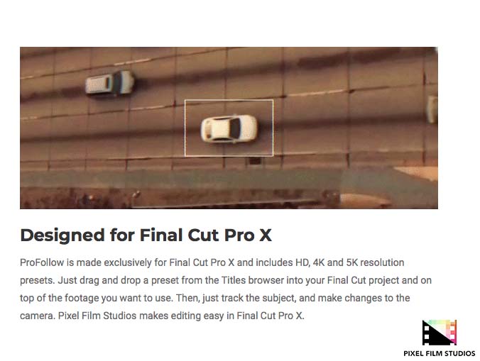 Pixel Film Studios - ProFollow - FCPX Plugins