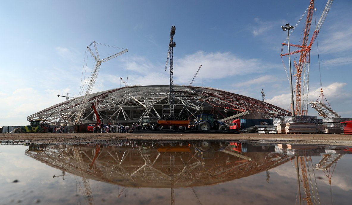 Penetron has landed: Both the concrete foundation and the adjacent water treatment plant of the Cosmos Arena in Samara, which looks much like a flying saucer, were treated with PENETRON ADMIX.