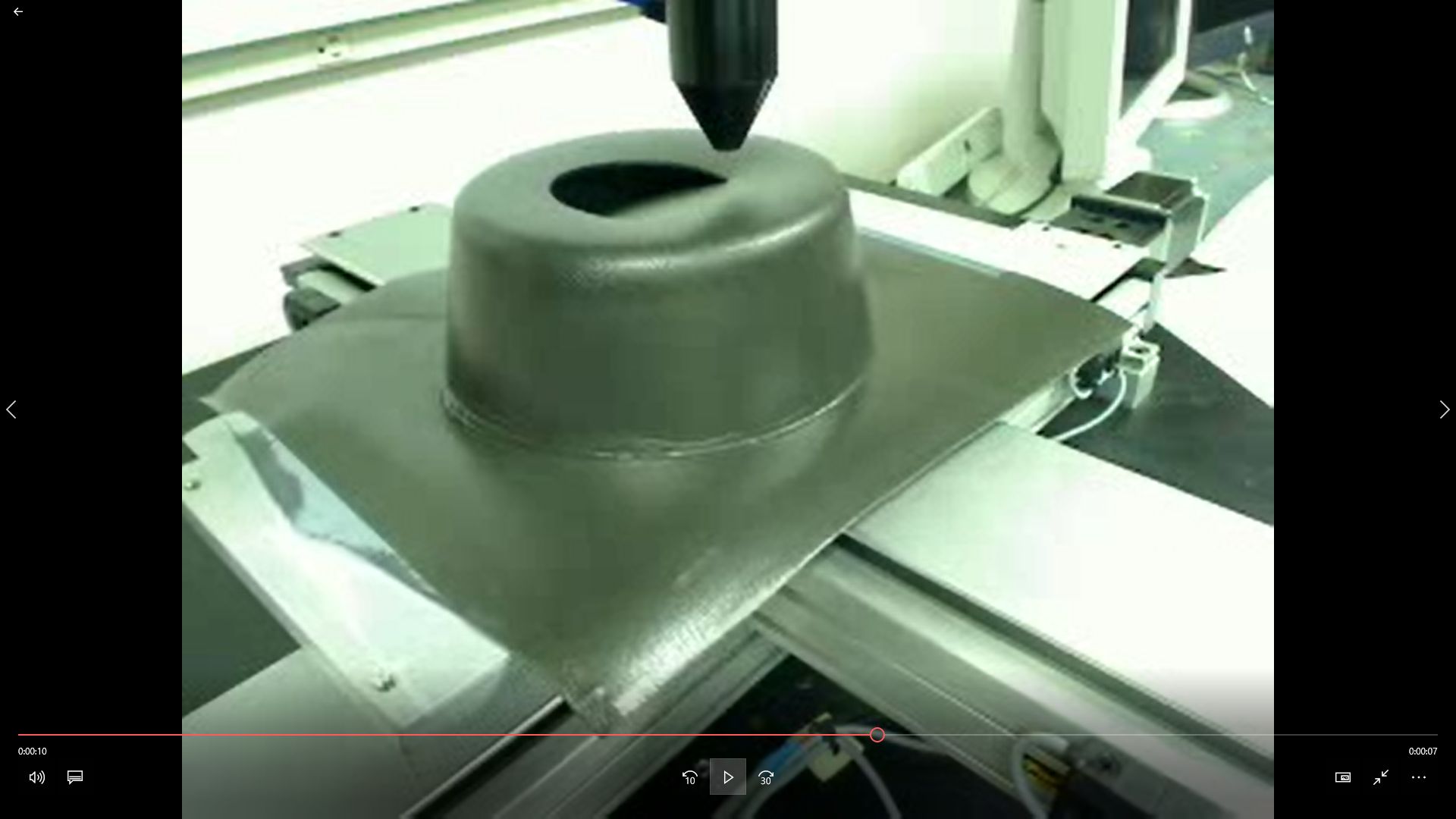 Industrial Laser Automation with fixed beam and x-y table cutting plastic