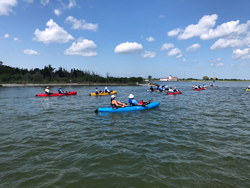 The World T.E.A.M. Coastal Team Challenge is a 16-nautical-mile kayak journey that brings together teams of adaptive and able-bodied athletes.