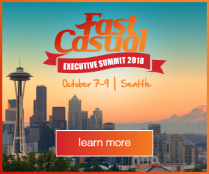 The 13th annual Fast Casual Executive Summit will be held Oct. 7-9 in Seattle.