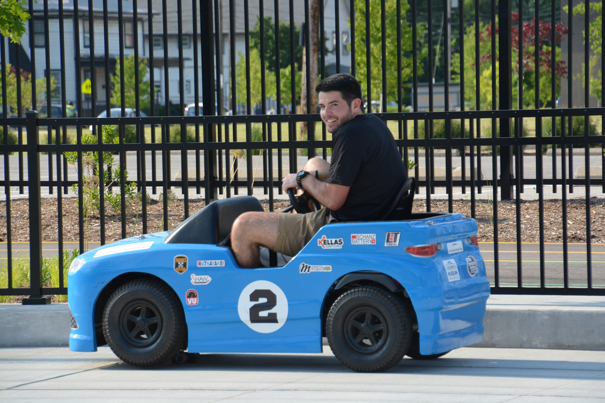 Kids and kids-at-heart love racing pedal cars